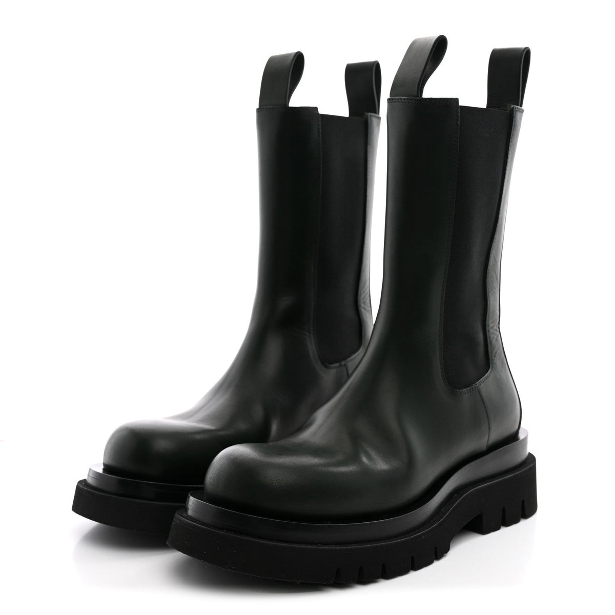 Calfskin The Lug Chelsea 55mm Boots 36 Bottle Green