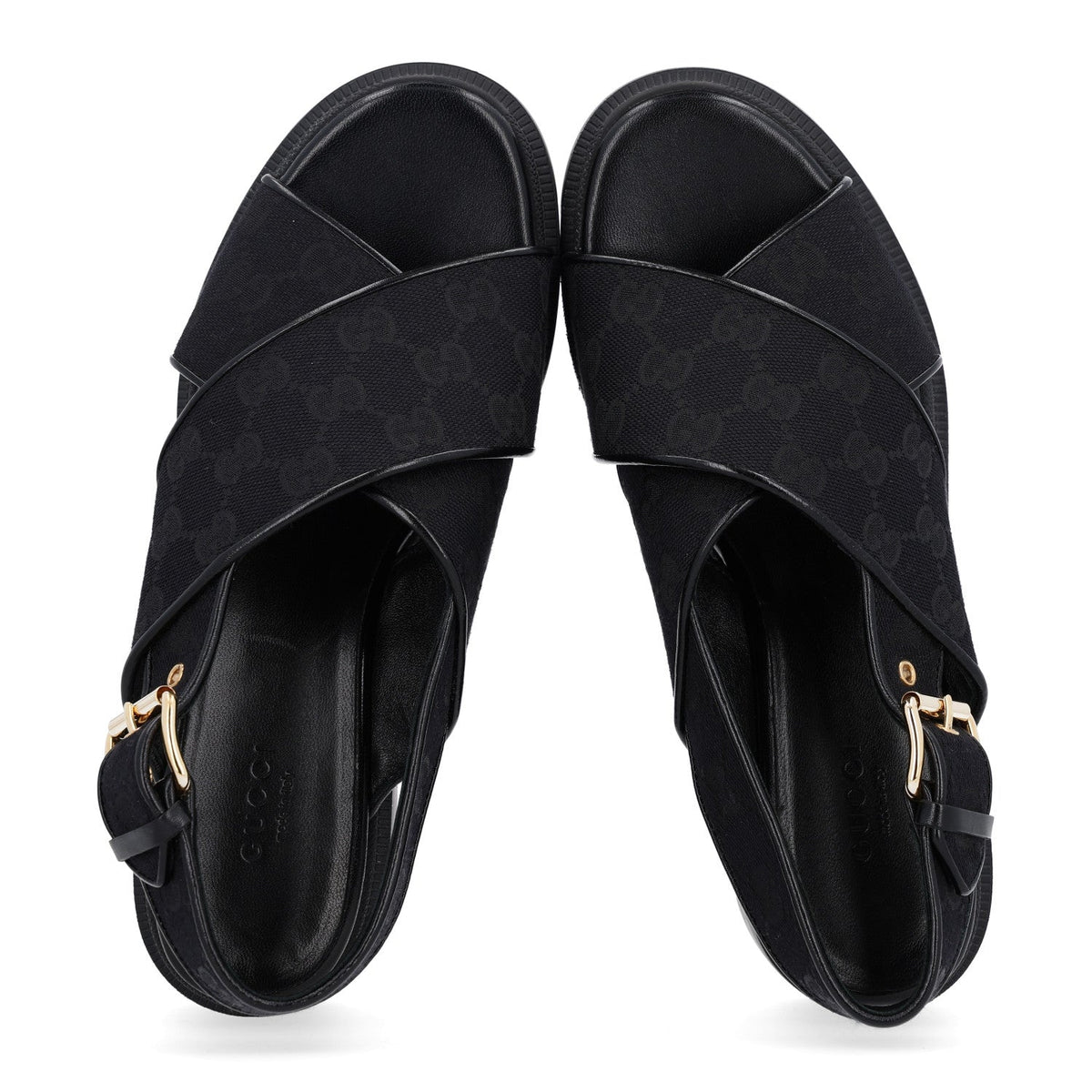 Monogram Granada Kid Trip 40/72mm Lug Sole Sandals 38 Black