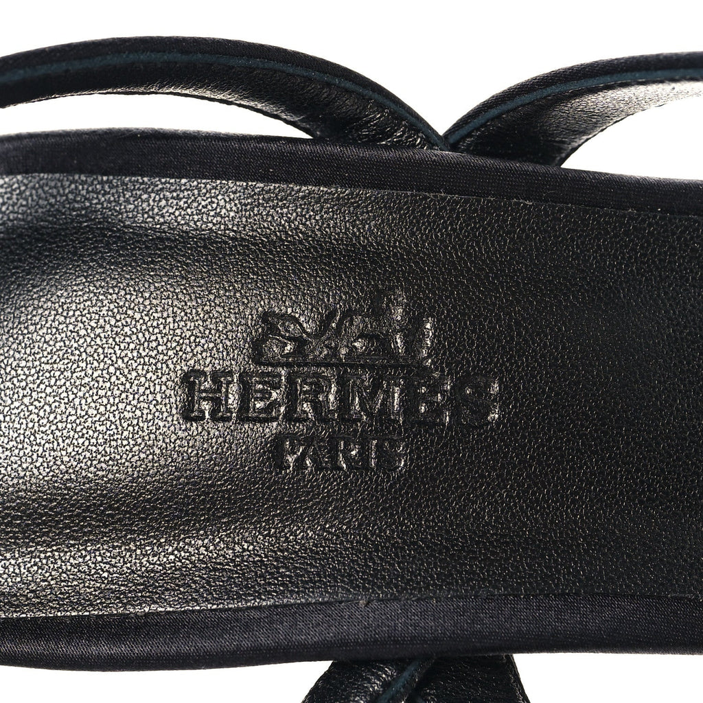 Satin Glamour 95 Sandals 36.5 Black