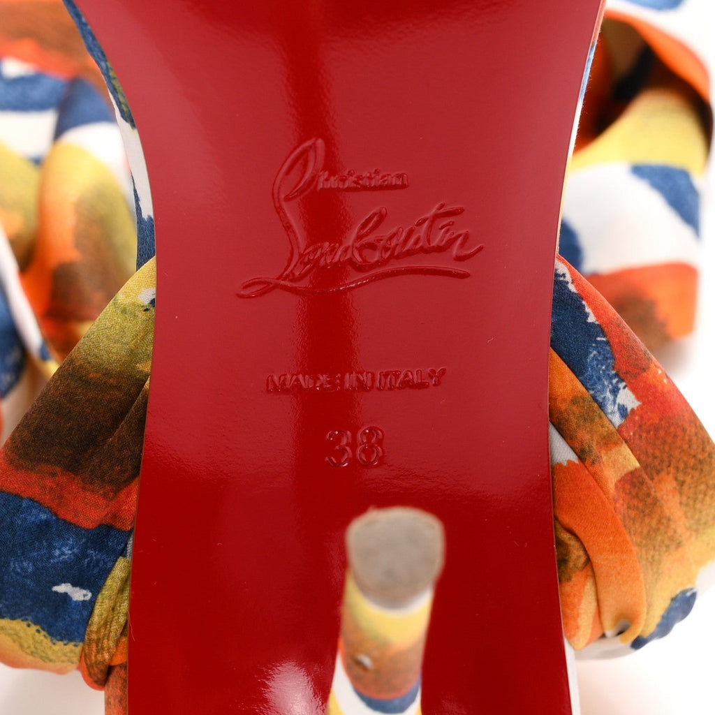 Crepe Satin Gaagal Miss Z Du Desert 100 Ankle Wrap Sandals 38 Multicolor Magma