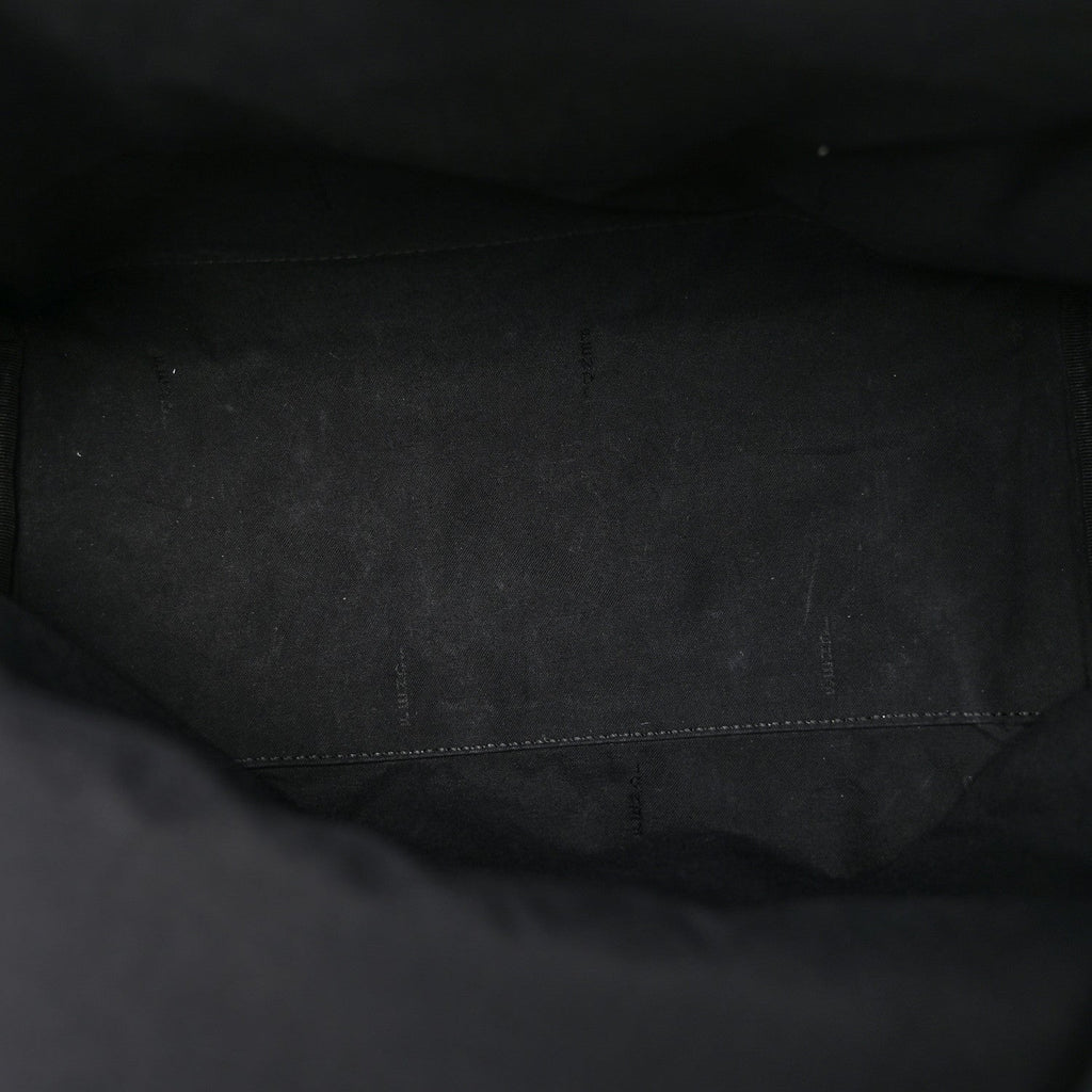 Glazed Fabric Vitello King FF 1974 Diagonal Medium Chiodo Backpack  Black Sunflower
