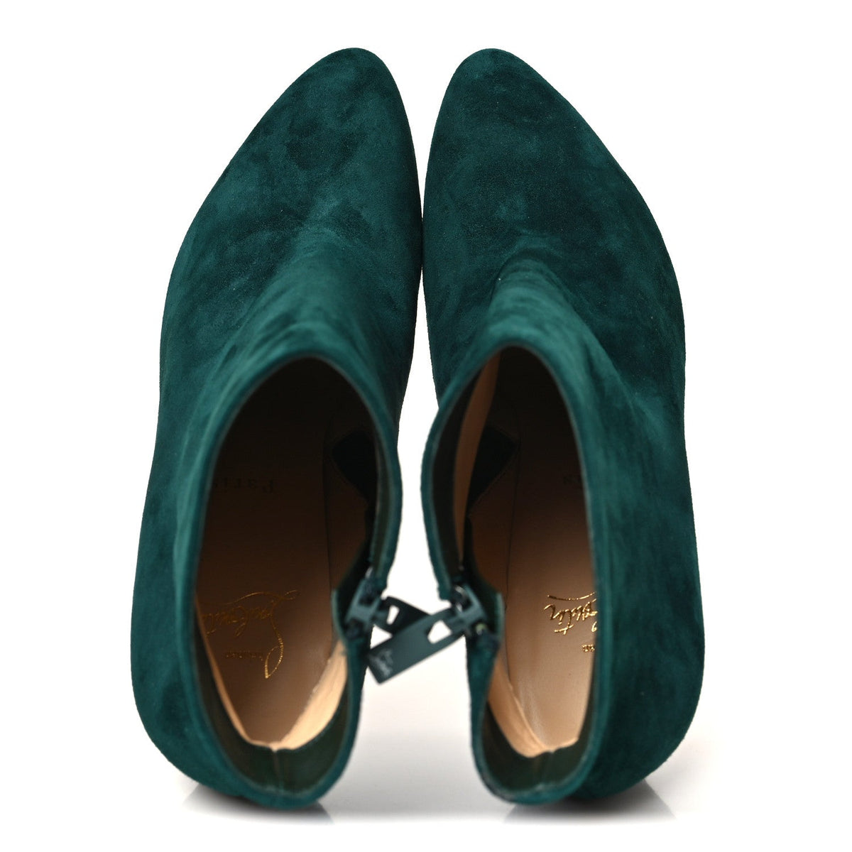 Veau Velours Eloise Booty 85 Ankle Boots 37.5 Green