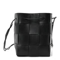 Nappa Maxi Intrecciato Cassette Bucket Bag Black