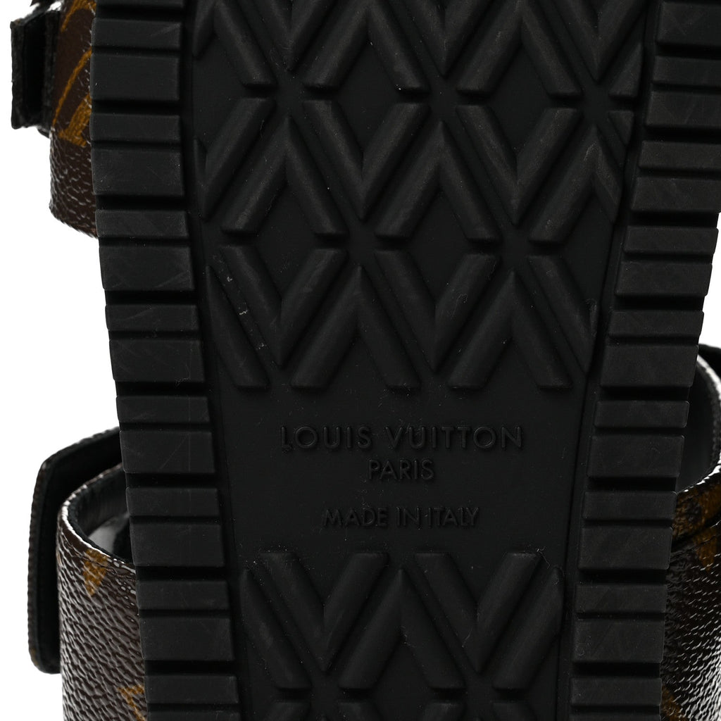 Monogram Bom Dia Mule Sandals 35.5 Black