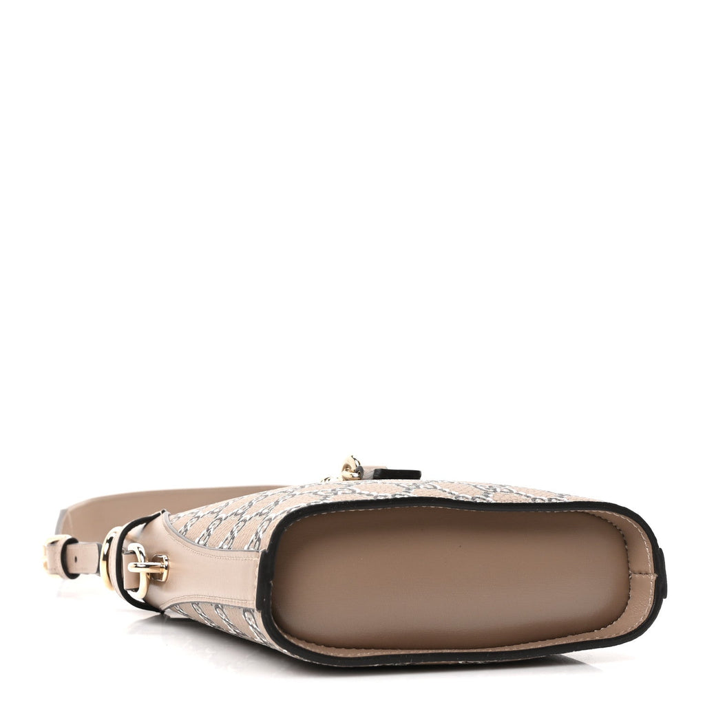 GG Shadow Monogram Mini Bucket Bag Beige Taupe