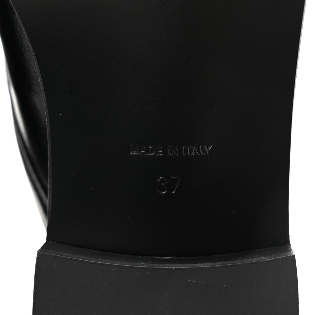 Glazed Calfskin CC Slingback Flats 37 Black