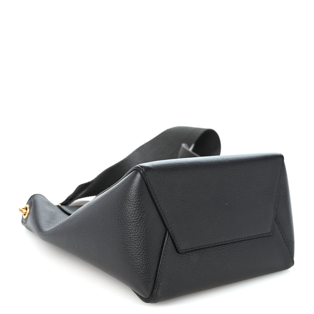 Soft Grained Calfskin Small Sangle Bucket Bag Kohl