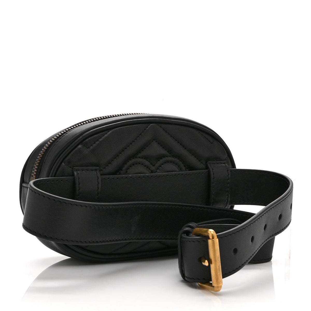 Calfskin Matelasse GG Marmont Belt Bag 75 30 Black