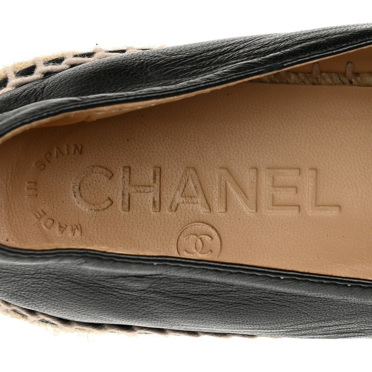 Lambskin CC Espadrilles 36 Black