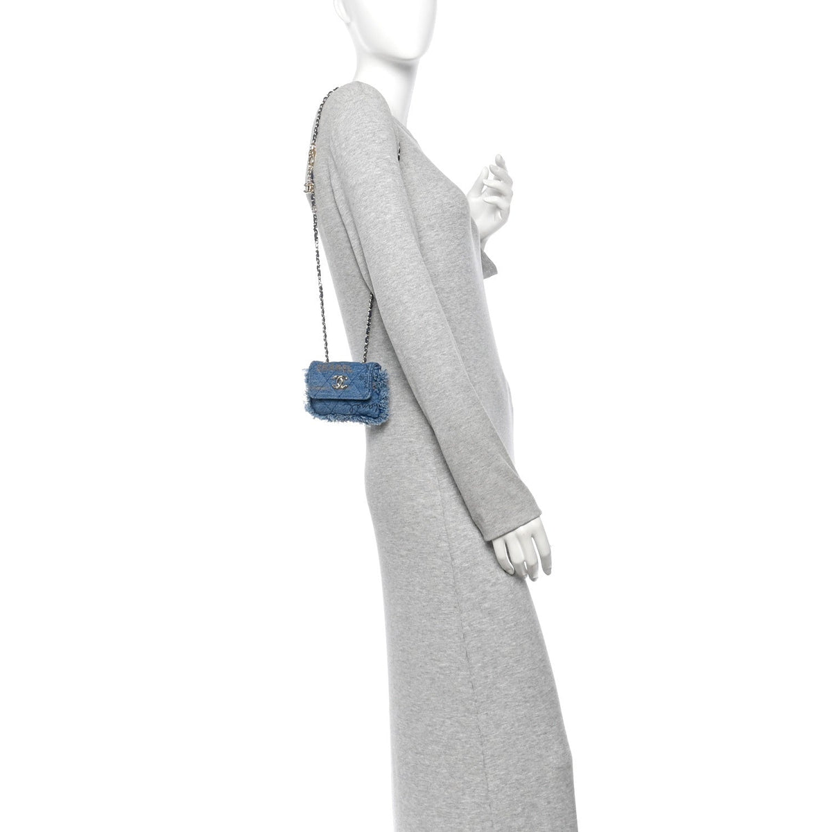 Denim Quilted Denim Mood Belt Bag Blue Multicolor