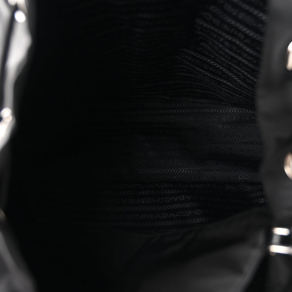 Re-Nylon Saffiano Medium Backpack Black