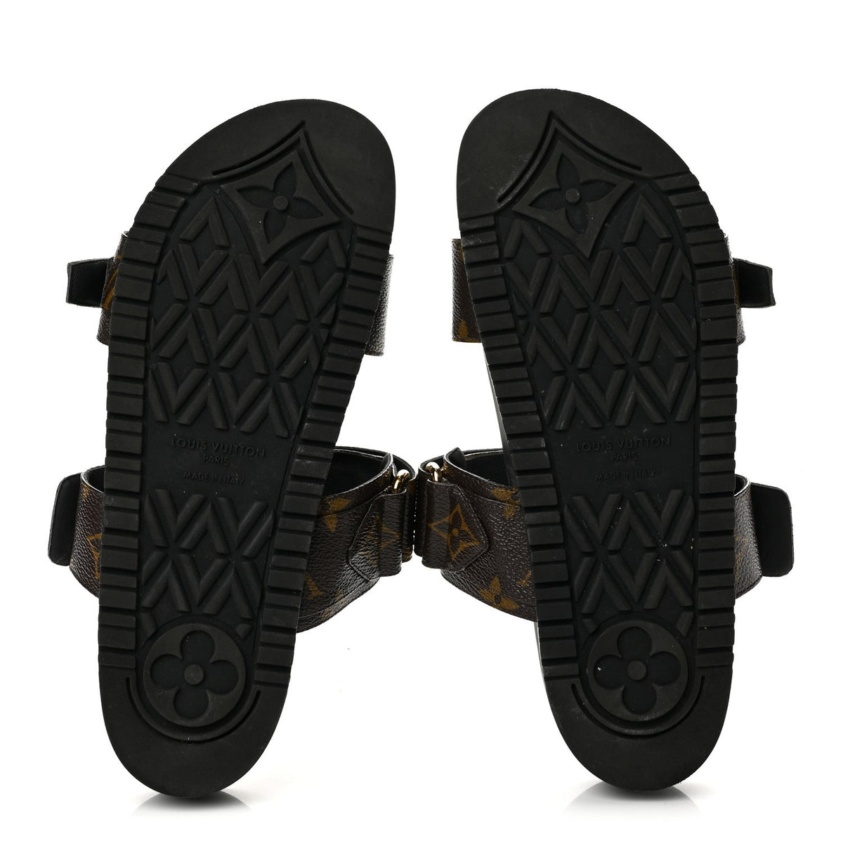 Monogram Bom Dia Mule Sandals 37.5 Black