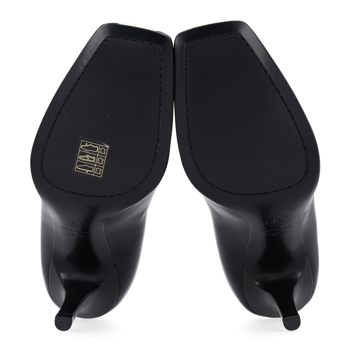 Lambskin Pumps 38.5 Black Ivory