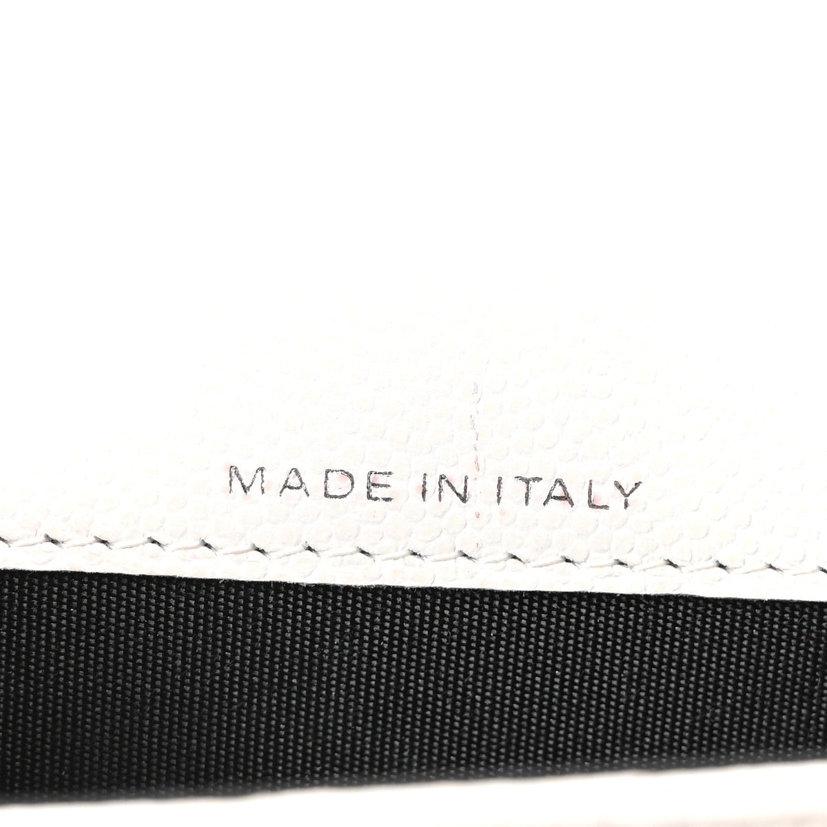 Caviar Quilted My Everything Belt Flap Card Holder White