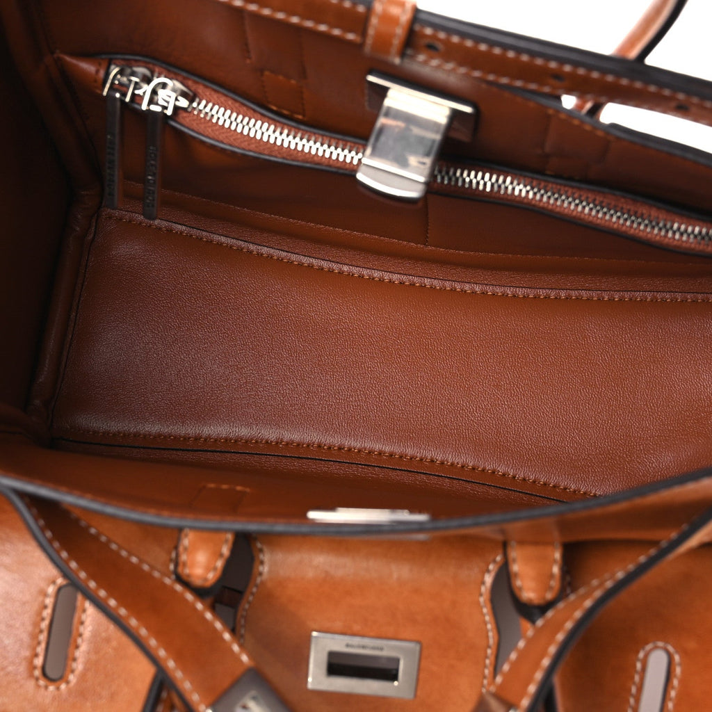 Vegetable Tanned Lambskin Mini Bel Air Carry All Bag Tan Cowboy