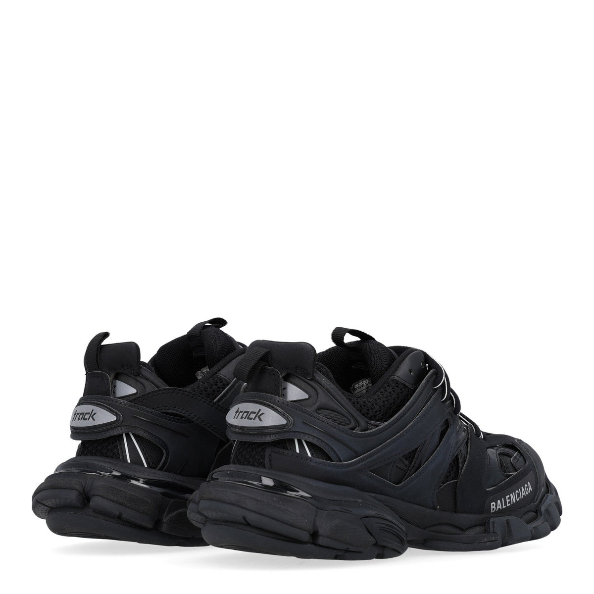 Rubber Mesh Fabric Womens Track Sneakers 38 Black