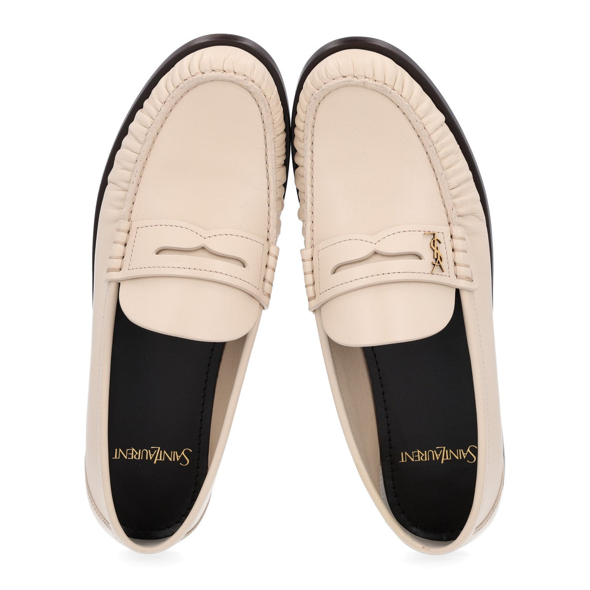 Belfagor Vitello Le Loafer 15 Moccasin 38 Gold Officier Pearl
