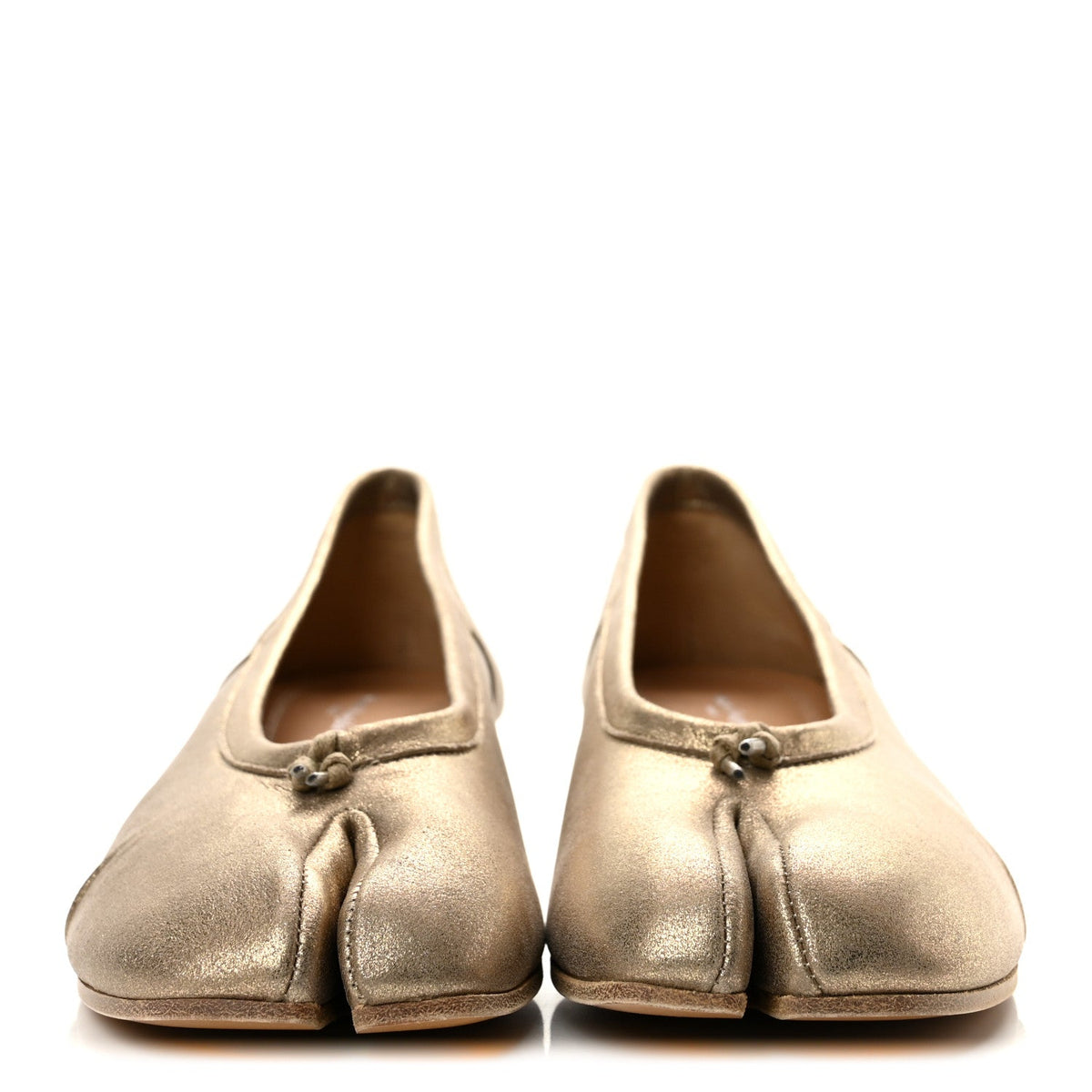 Nappa Tabi New Ballerina 35mm Pumps 40 Gold
