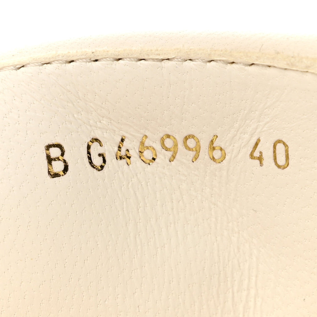 Shiny Lambskin Quilted Grosgrain Cap Toe CC Chain Espadrilles 40 White Black