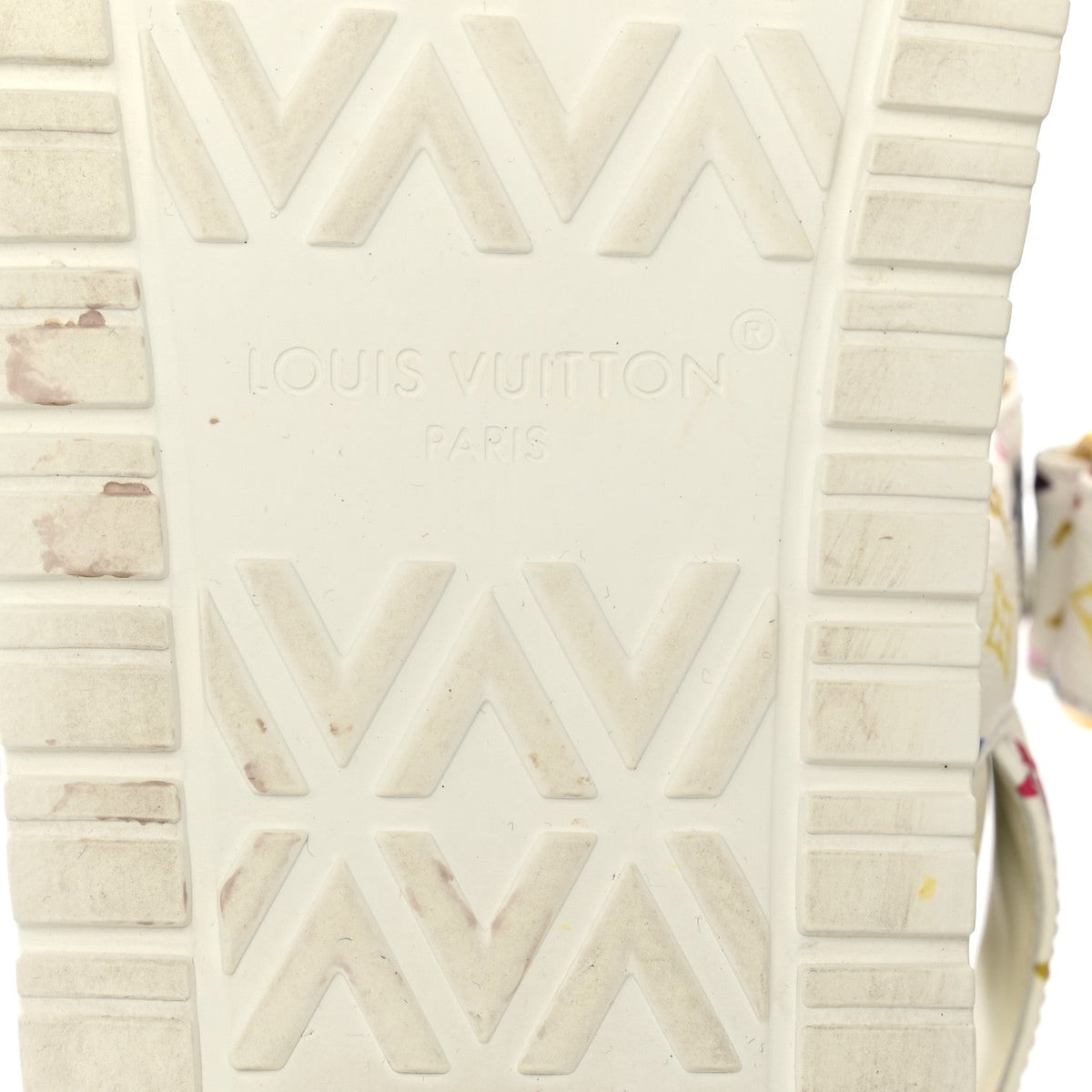 LV X TM Monogram Multicolor Sunset Flat Sandals 39 White