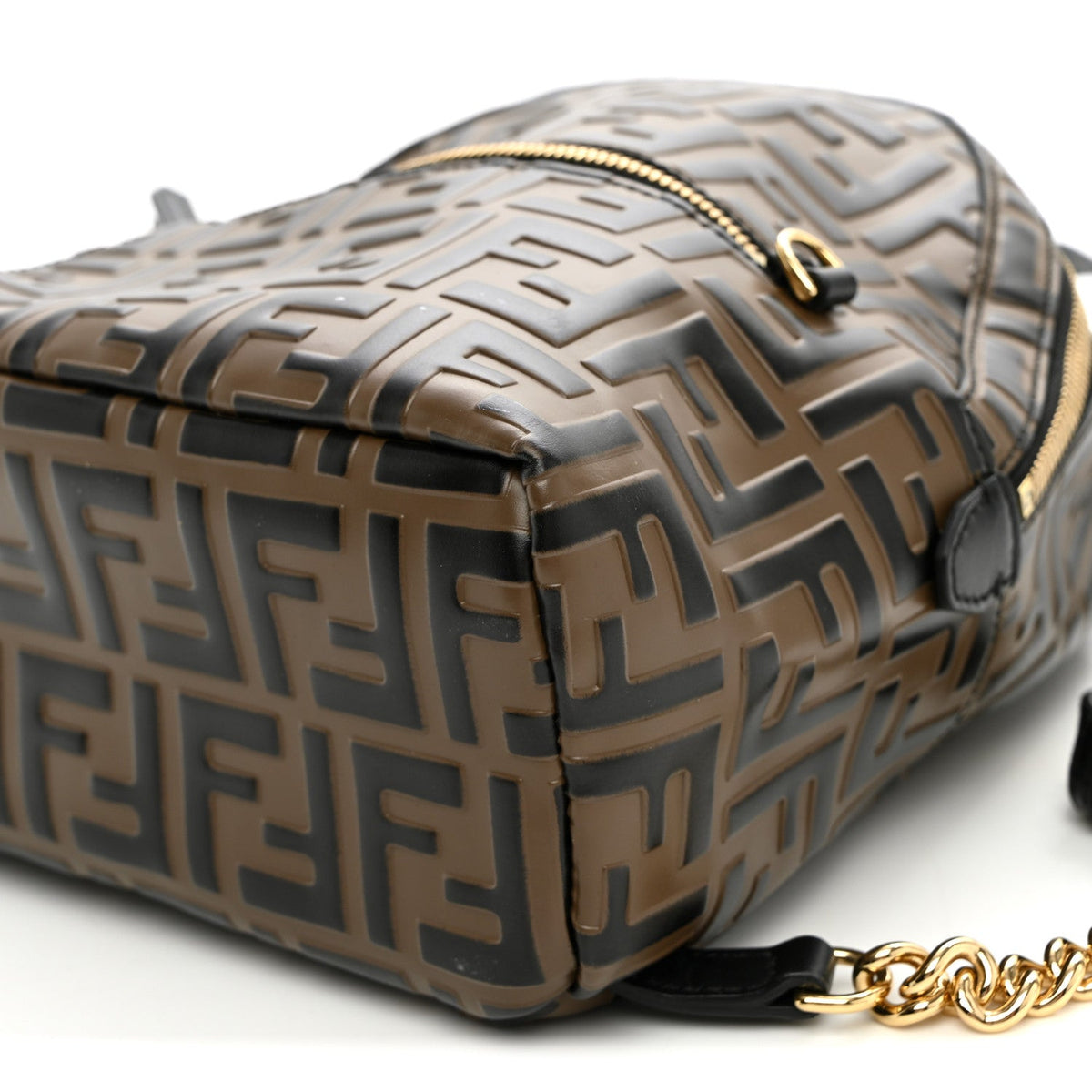 Vitello Bi-Color FF 1974 Embossed Mini Backpack Maya Black