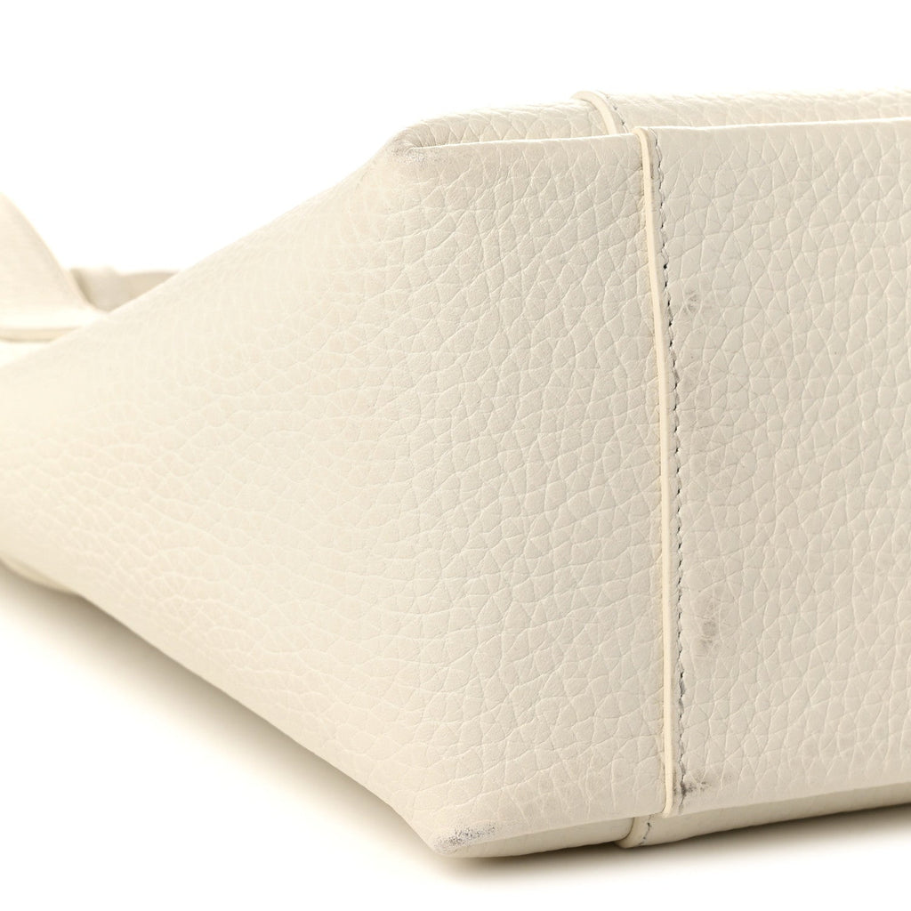 Calfskin Medium Signature Bucket Bag Latte