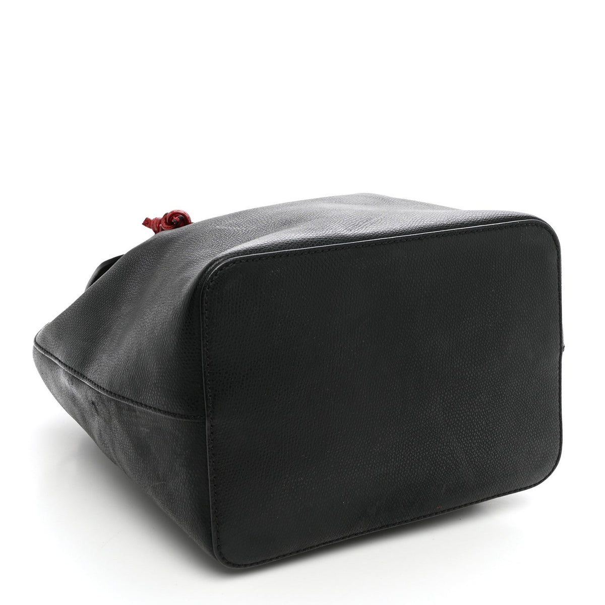 Vitello Cruise Bi-Color FF 1974 Embossed F is Fendi Drawstring Backpack Black Fragola Maya