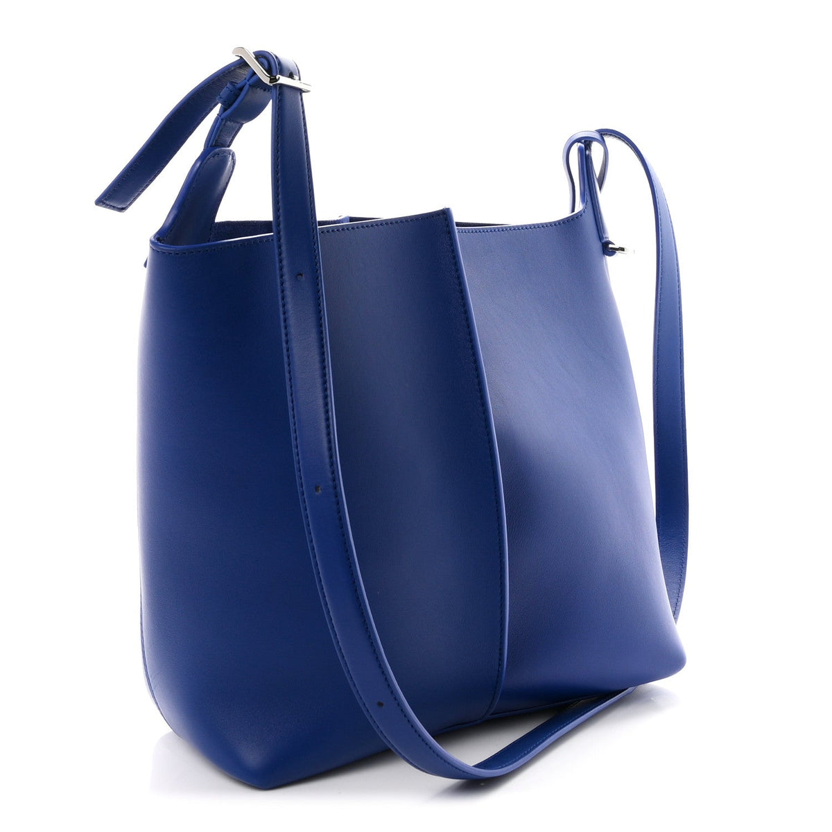 Smooth Calfskin Medium Bilbao Bucket Bag Stellar Blue