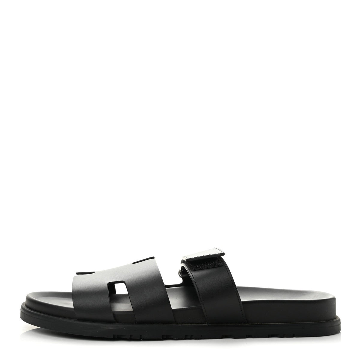 Calfskin Mens Chypre Sandals 44 Black