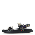 LV X TM Monogram Multicolor Sunset Flat Sandals 41 Black
