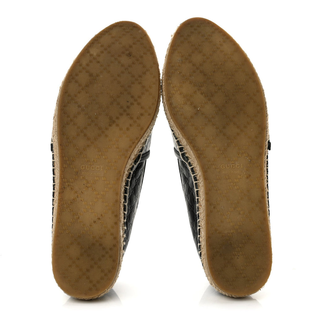 Microguccissima Signature Espadrilles 37.5 Black