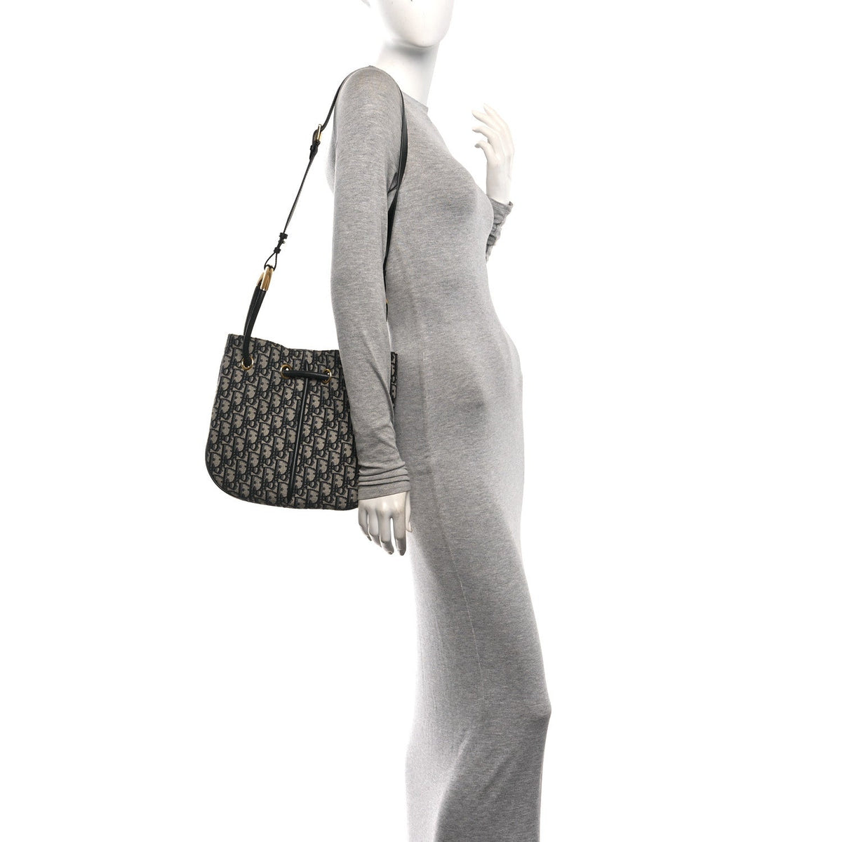 Oblique Medium Nolita Bucket Bag Blue