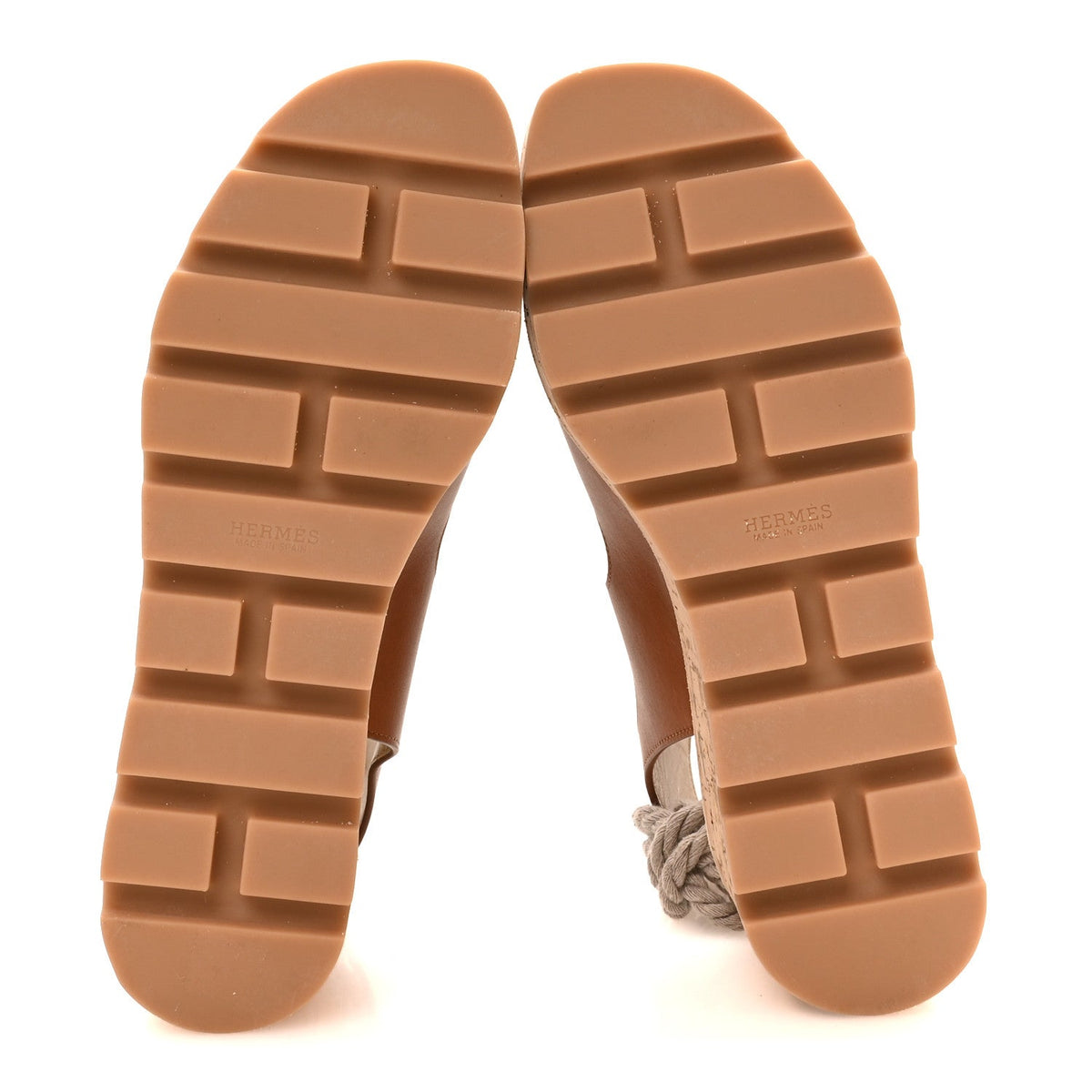 Calfskin Cork Medusa 30 Sandals 37 Naturel