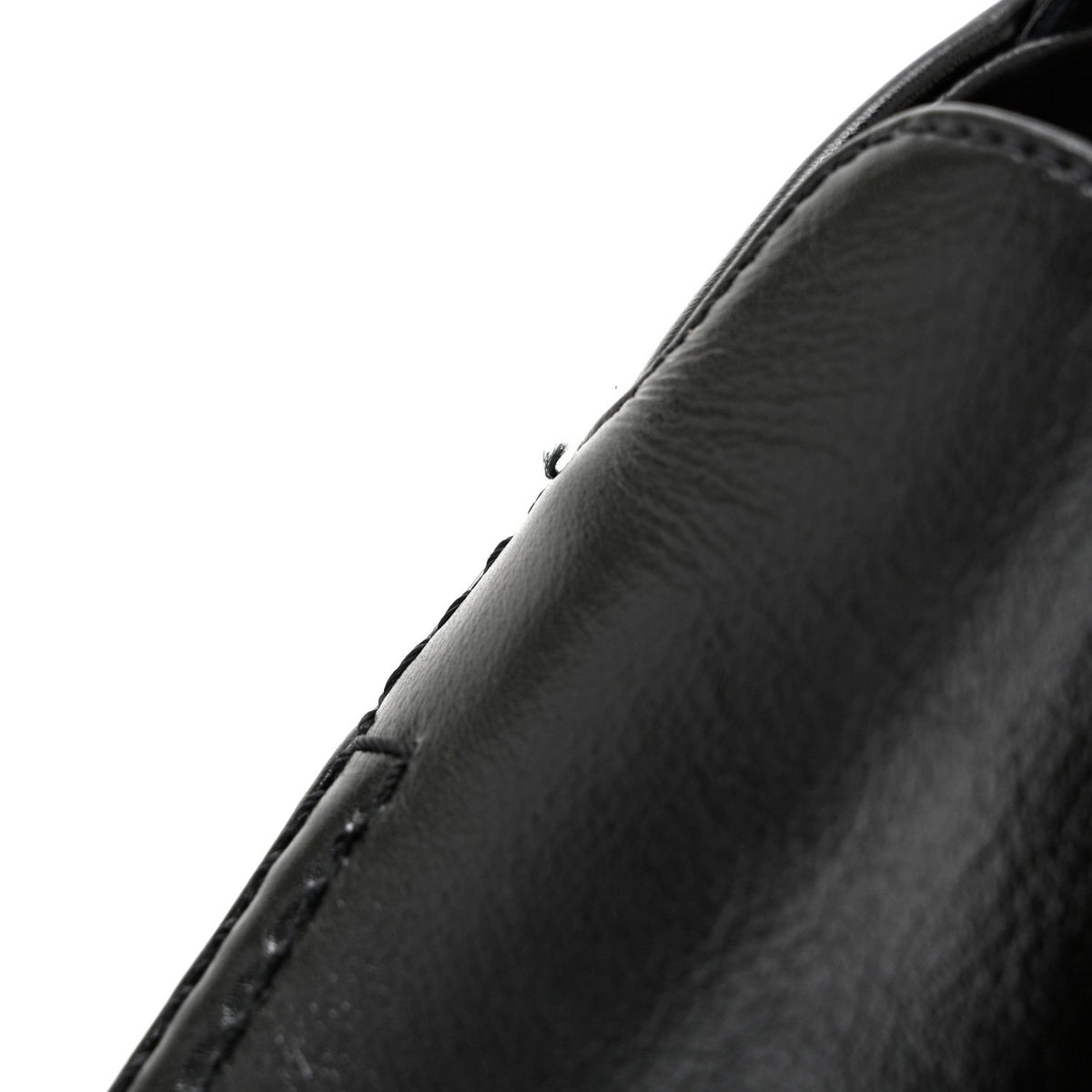 Glazed Calfskin CC Slingback Flats 37 Black
