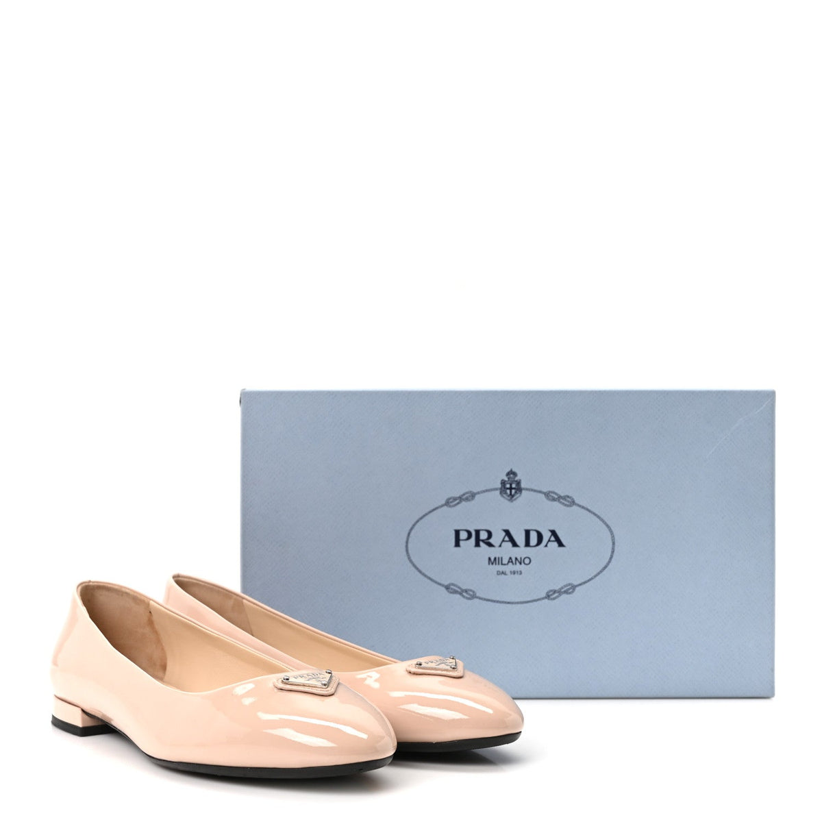 Vernice Triangle Ballerina Flats 36 Cipria