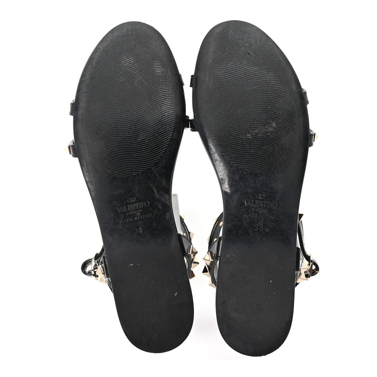 PVC Jelly Rockstud Caged Sandals 38 Black