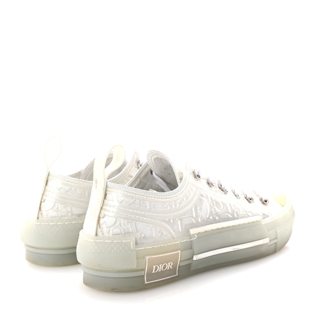 PVC Oblique Embossed Mens B23 Low Top Sneakers 37 White