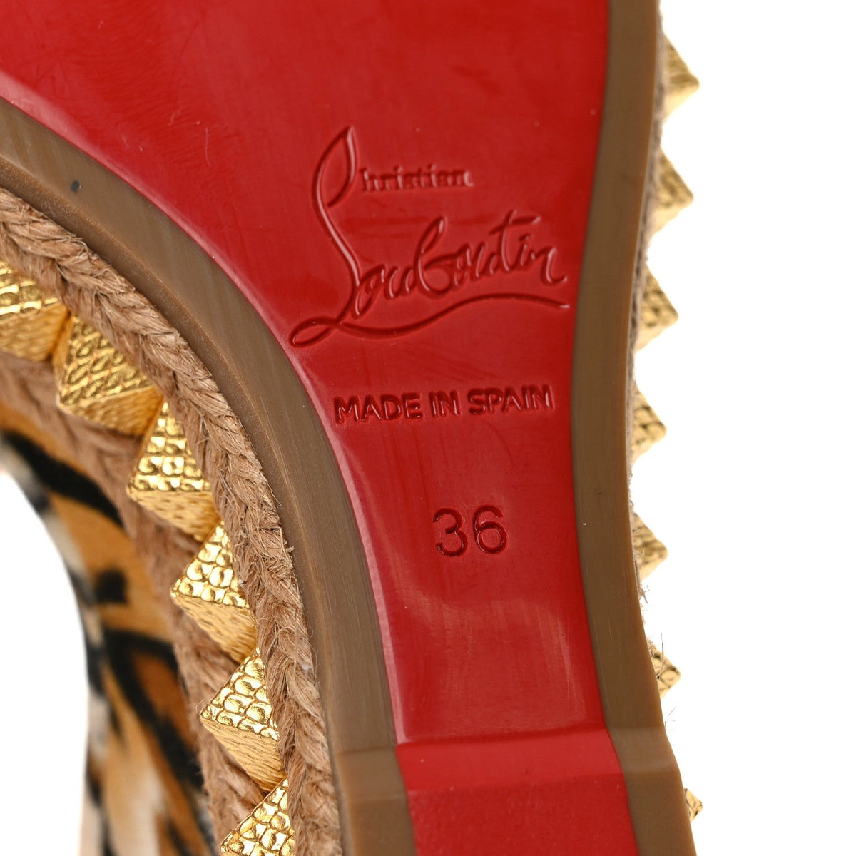Toile Canvas Bengal Pyraclou 110 Wedge Sandals 36 Multicolor