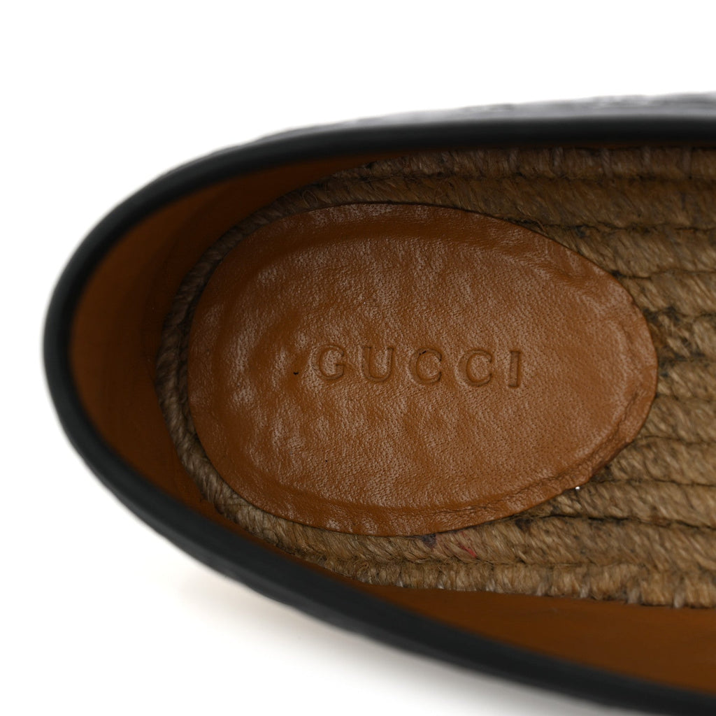 Microguccissima Signature Espadrilles 38.5 Black