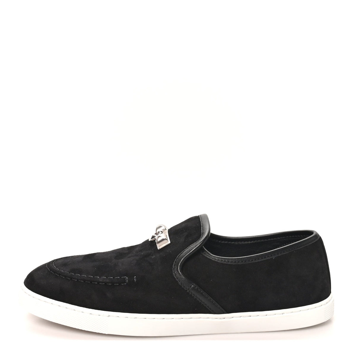 Suede Goatskin Nappa Jour Loafers 38 Black