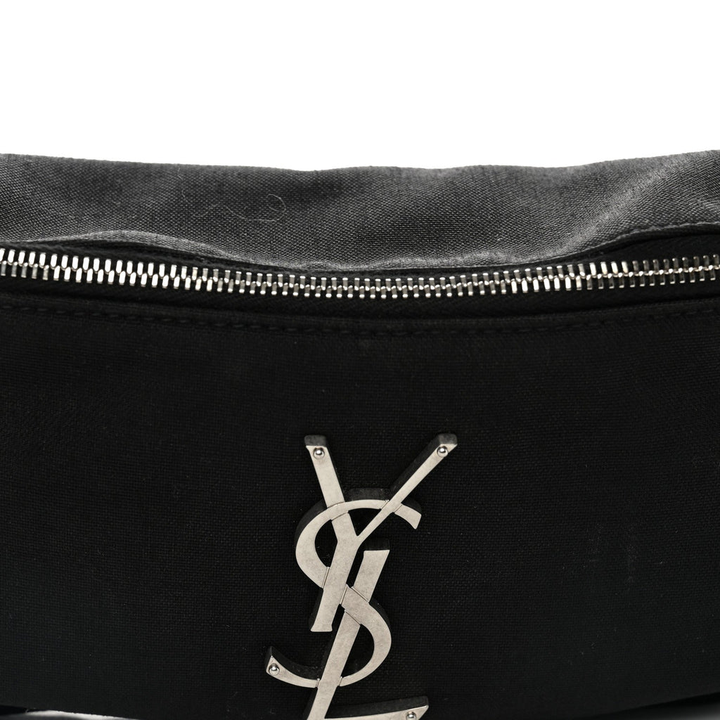 Canvas Monogram Belt Bag Black