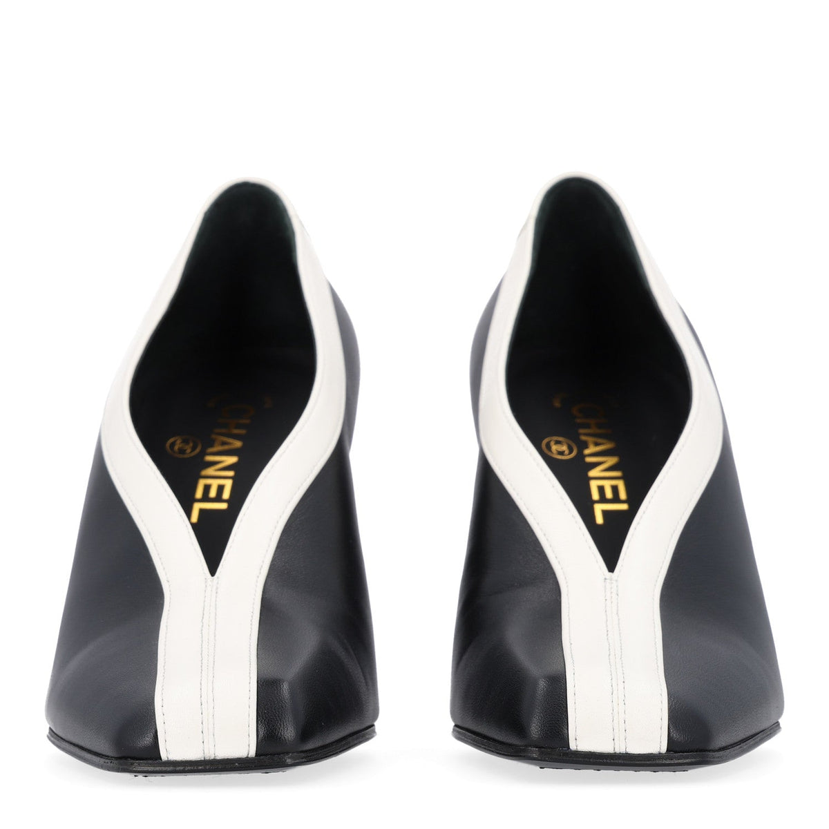 Lambskin Pumps 38.5 Black Ivory