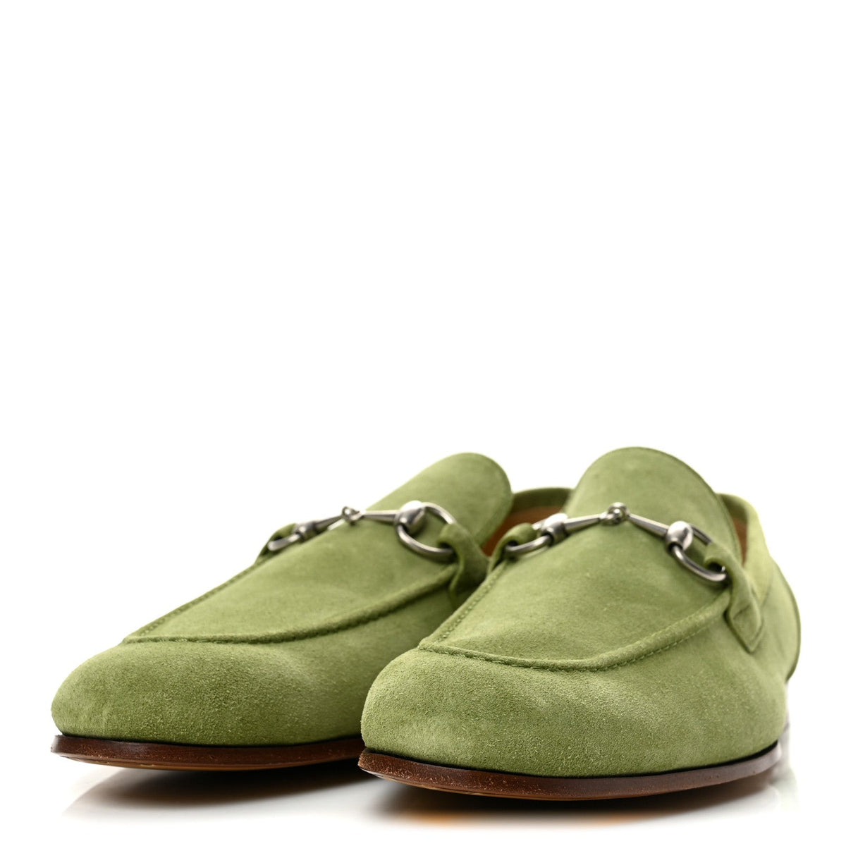 Suede Horsebit Mens Jordaan Loafers 10 Light Green