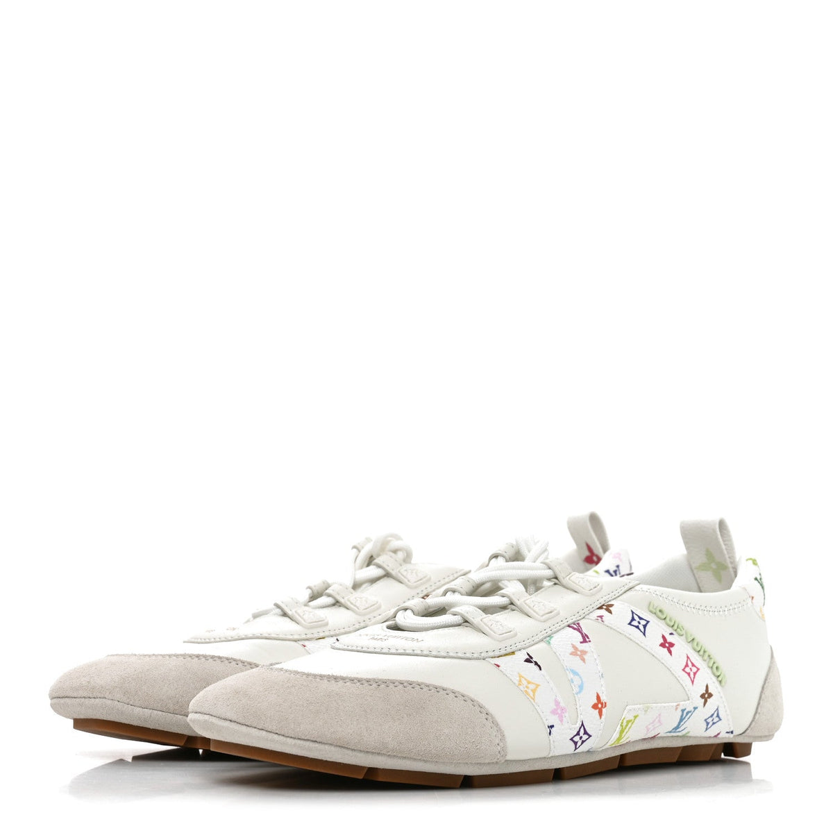 LV X TM Calfskin Monogram Multicolor Womens LV Sneakerina 40 White