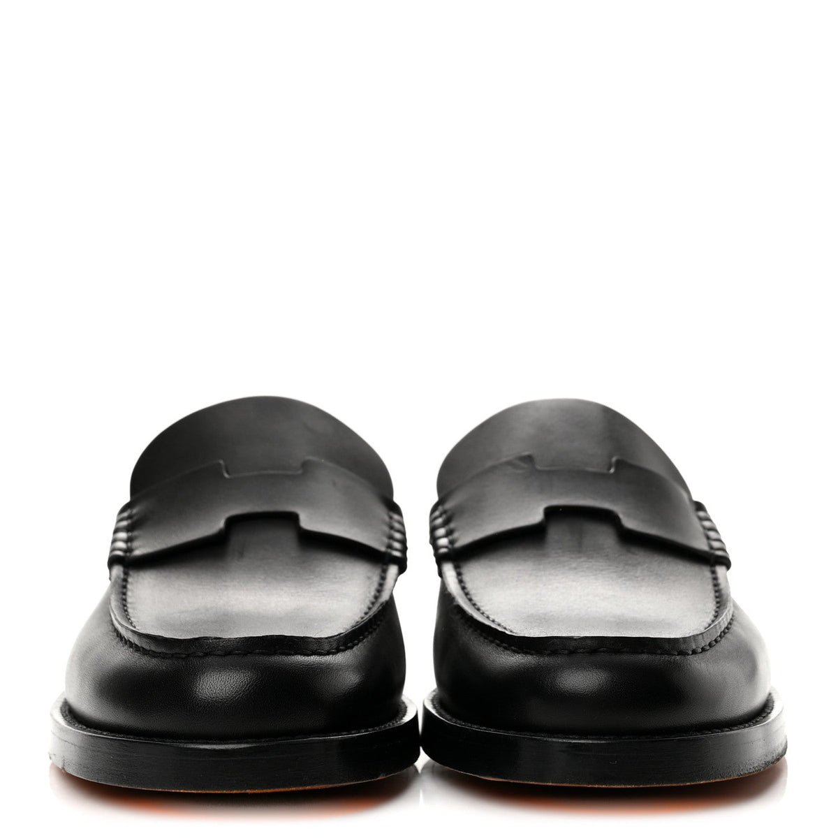 Calfskin Charrette Loafers 40 Black
