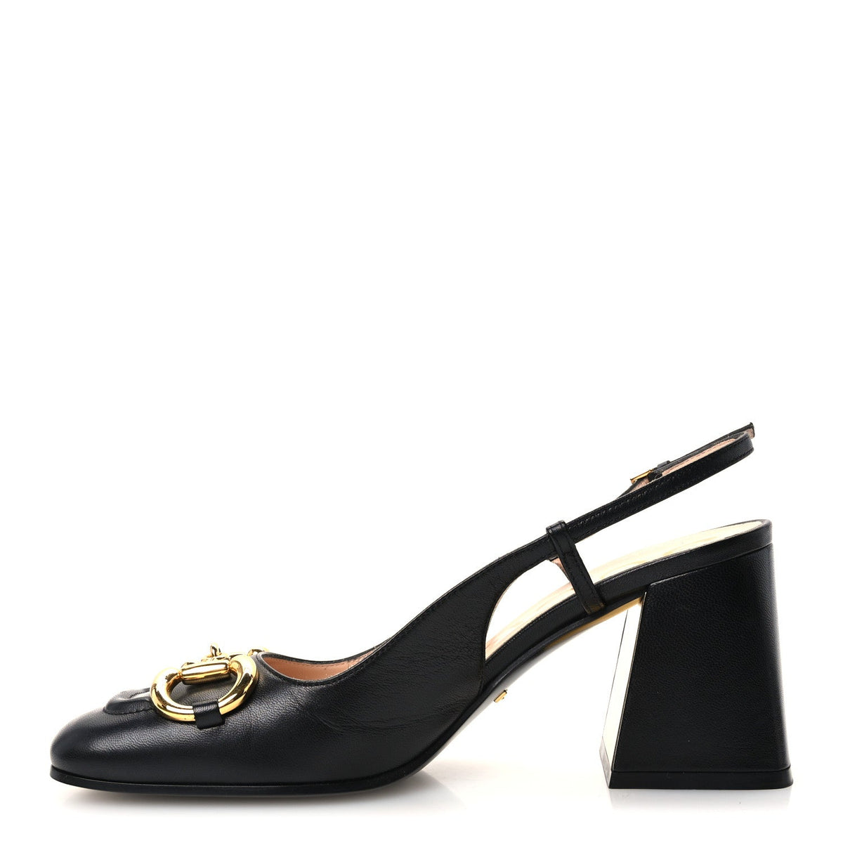 Malaga Kid Horsebit 75mm Slingback Pumps 37 Black