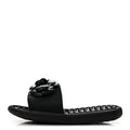 Thermoplastic PVC Camellia Mule Sandals 37 Black