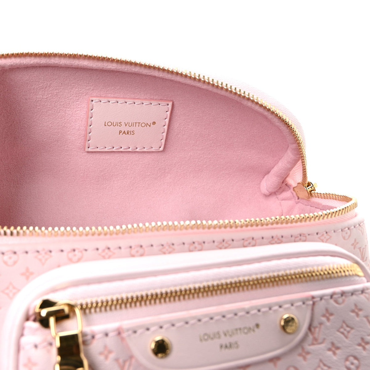 Calfskin Minigram Mini Bumbag  Light Bliss
