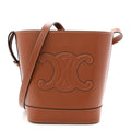 Smooth Calfskin Small Cuir Triomphe Bucket Bag Tan
