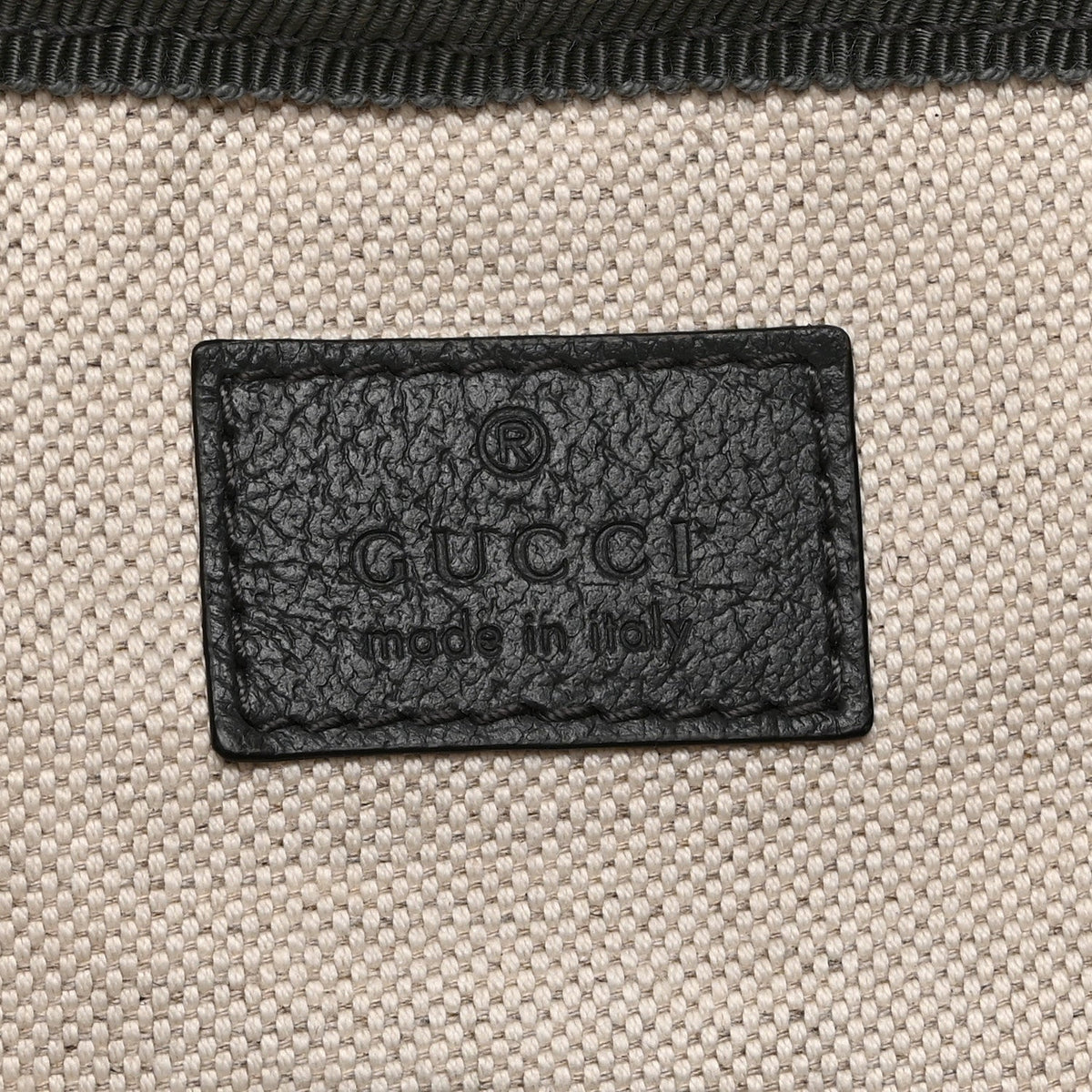 GG Supreme Monogram Textured Dollar Calfskin Medium Ophidia Double Buckle Backpack Grey Black Graphite Grey